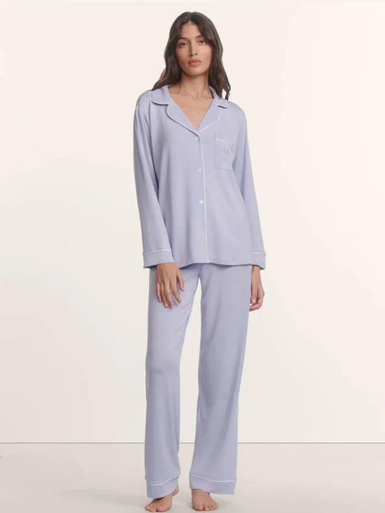 Eberjey Other - EBERJEY GISELE WOMENS TENCEL LONG PJ SET LAVENDER DUSK/IVORY